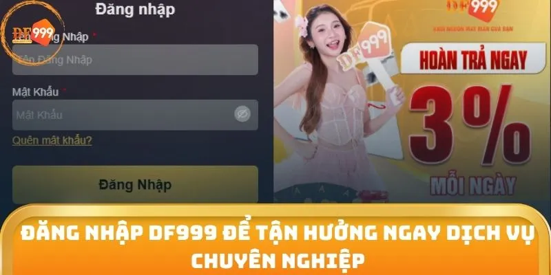 Đăng Nhập DF999 Để Tận Hưởng Ngay Dịch Vụ Chuyên Nghiệp